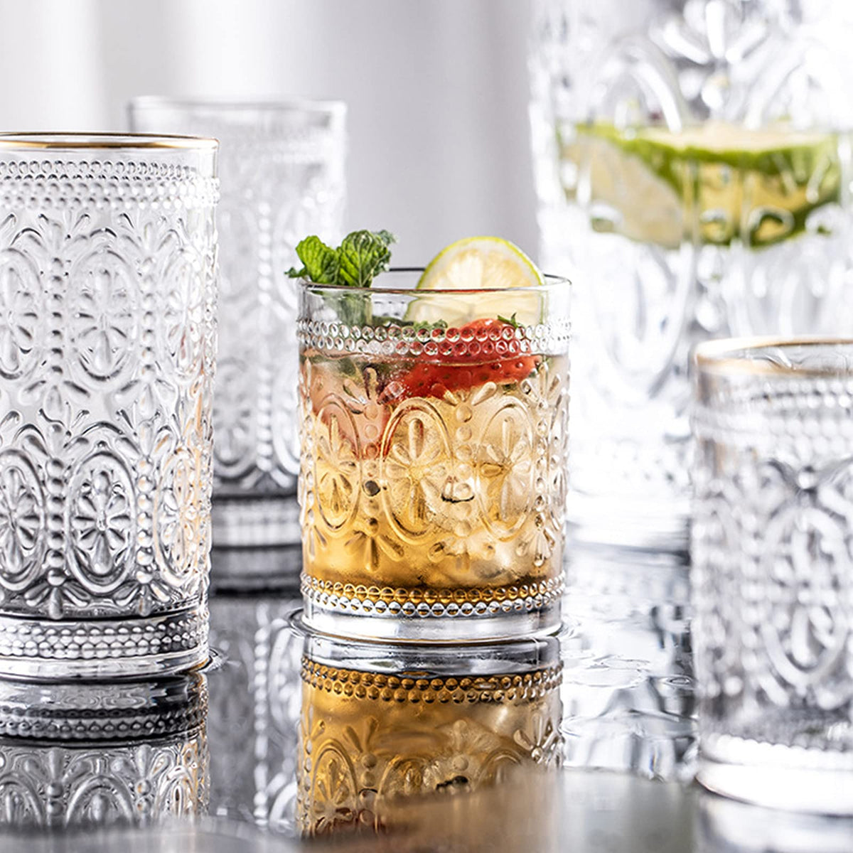 Bekith 6-pack drinking glasses ideal for weddings and special occasions.