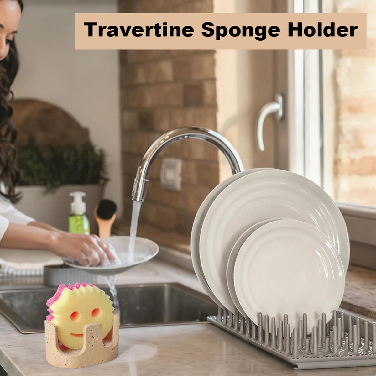 BekPooQ fast-drying design promotes airflow and quick sponge drying