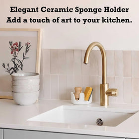 BekPooQ lightweight ceramic adds minimal visual clutter to the sink area.