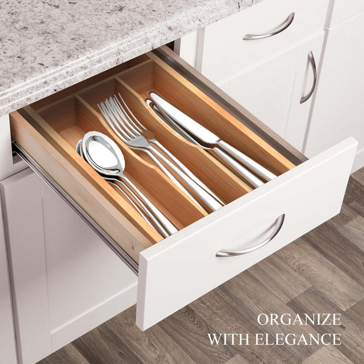 BEKVEM durable bamboo material adds eco-friendly, long-lasting storage
