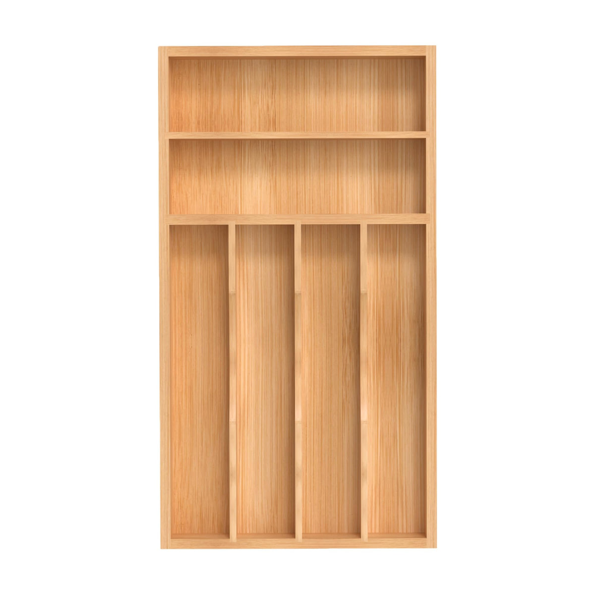 BEKVEM silverware organizer in a bamboo drawer for tidy utensils and easy access