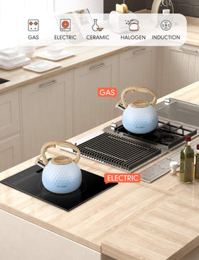Belanko 2.7-quart capacity suits family tea time.