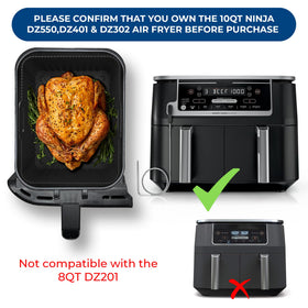 Belfort Etech liner side view shows precise fit for Ninja 10 Qt