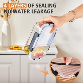 Belgol bento-style containers in kitchen highlight modern, space-saving design.