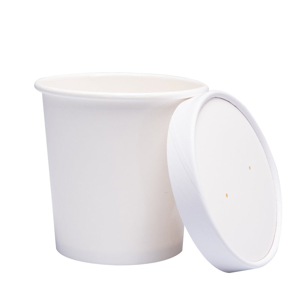 Belinlen 40-count pint dessert containers with lids for freezing and serving
