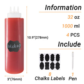 Belinlen chalk labels and pen help organize sauces with easy tagging.