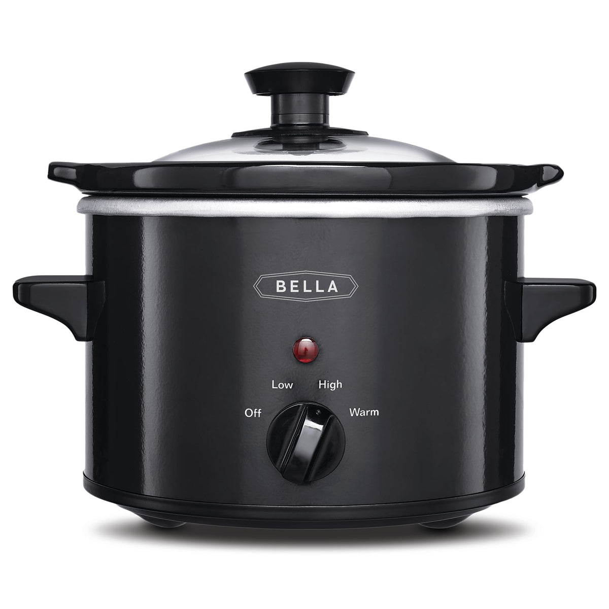 BELLA 1.5 Qt slow cooker compact design for solo meals