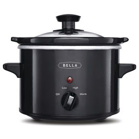 BELLA 1.5 Qt slow cooker compact design for solo meals