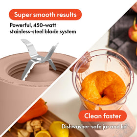 BELLA 10-speed control dial enables precise blending for smoothies, sauces, and soups.