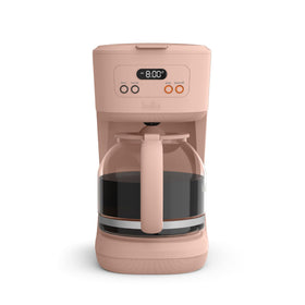 BELLA 12-Cup Programmable Coffee Maker front view for quick morning setup