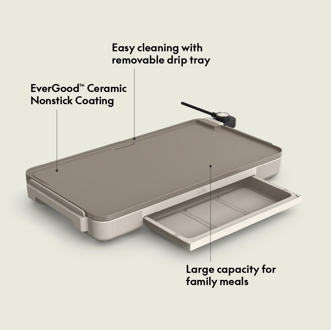 BELLA warming tray keeps meals hot and ready to serve