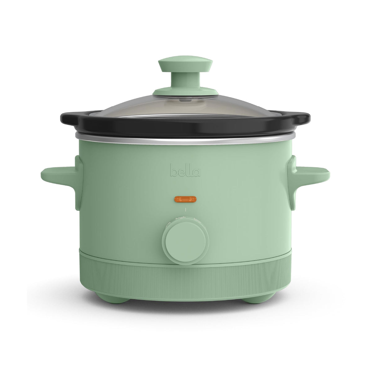 Bella 1.5 qt slow cooker Seaglass lid for easy visibility while simmering