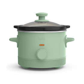 Bella 1.5 qt slow cooker Seaglass lid for easy visibility while simmering