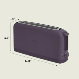 BELLA auto-centering guides ensure even toasting across slices