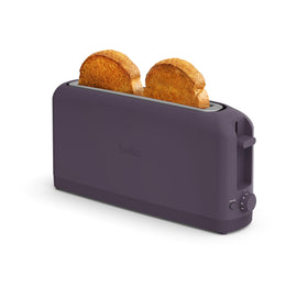 BELLA 2-Slice Slim Toaster with long slot, two slices at once for everyday toast