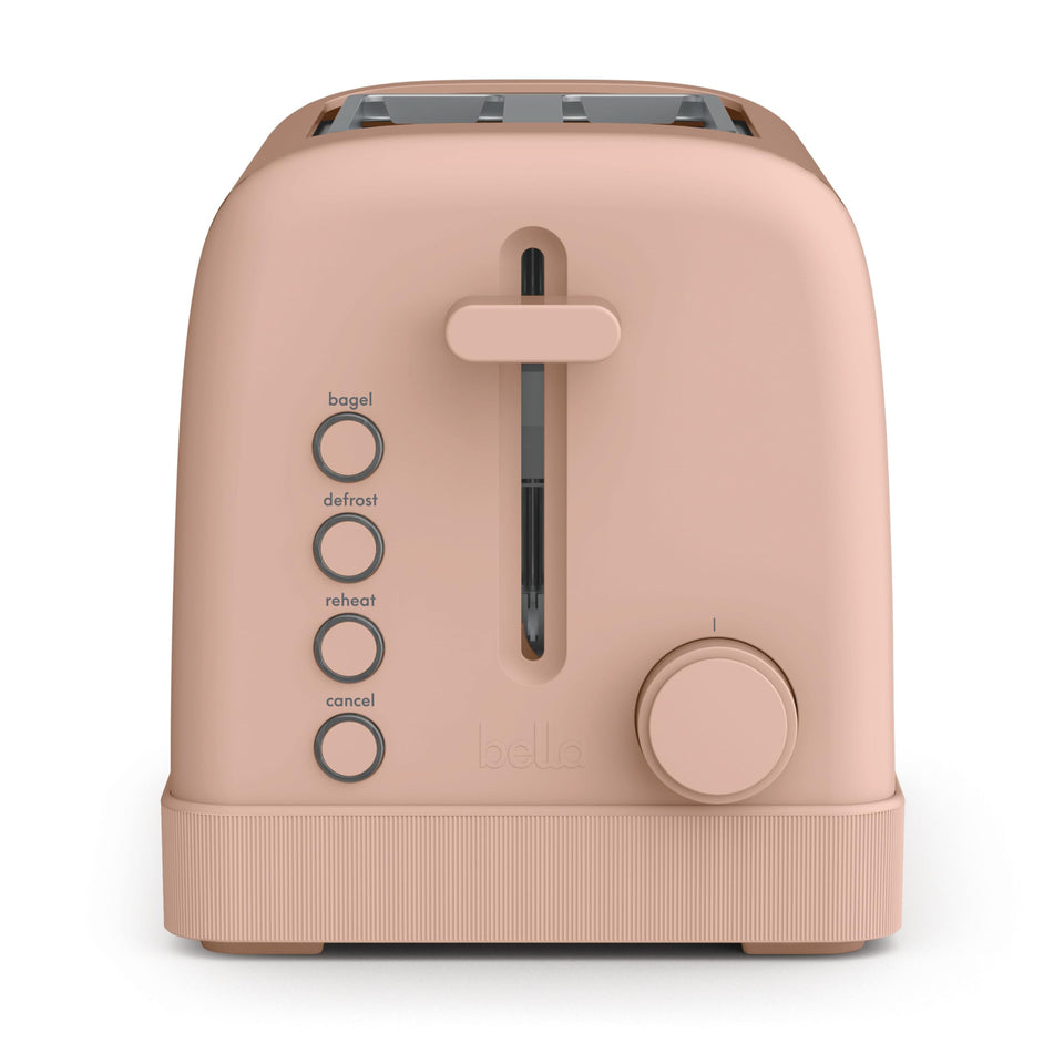BELLA 2-Slice Toaster Blossom front view for fast, even toasting at home