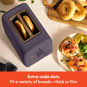 Bella 2-Slice Toaster control panel with six shade settings