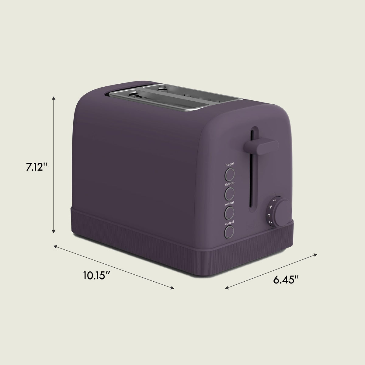 Cord wrap feature on Bella 2-Slice Toaster keeps counter neat