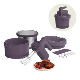 Bella 3.5 Qt hand and stand mixer shows two-in-one versatility for busy kitchens.