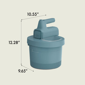 Bella 3.5qt mixer with a sleek countertop design for stylish kitchens.
