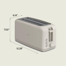 BELLA 10-inch slot fits two slices or artisanal breads