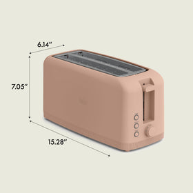 Anti-jam with auto shutoff on BELLA 4-Slice Slim Toaster for safety