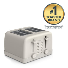 BELLA 4-Slice Toaster auto-centering guide ensures even browning every slice