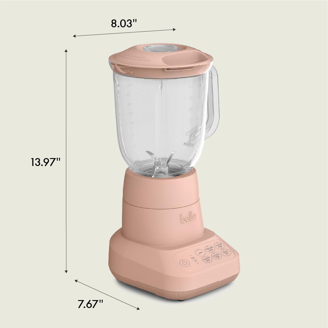 BELLA 4-tip stainless steel blade delivers consistent blends for ice crushing and purees.