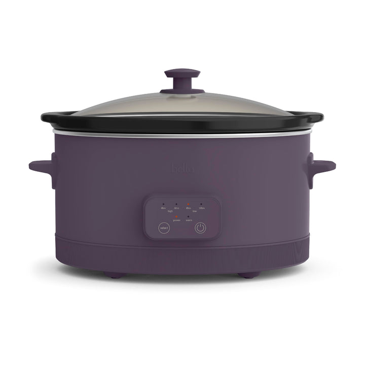Bella 6-quart programmable slow cooker shown with ample pot for family meals