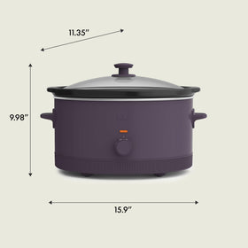 Bella 6-quart capacity supports family meals and meal prep.