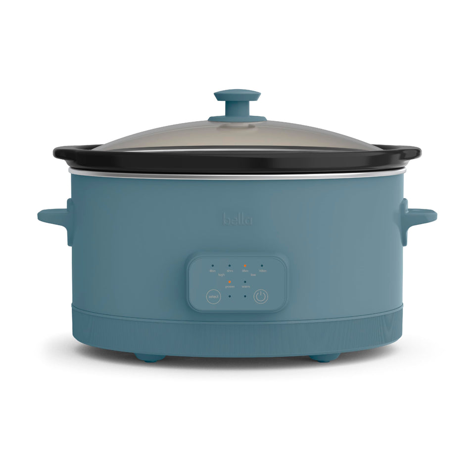 BELLA 6qt slow cooker capacity image for large-batch family meals