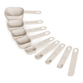 BELLA 9-piece nested measuring cups and spoons set for space-saving storage.