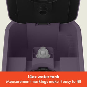 BELLA adjustable drip tray extended to fit 7-inch travel mugs.