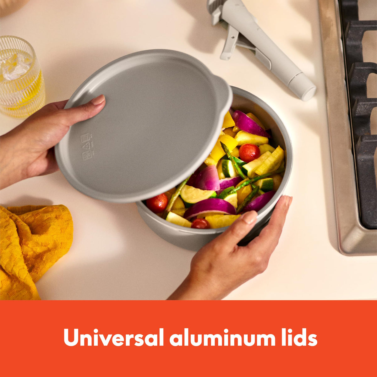 BELLA all-stovetop compatibility, including induction, for versatile cooking.