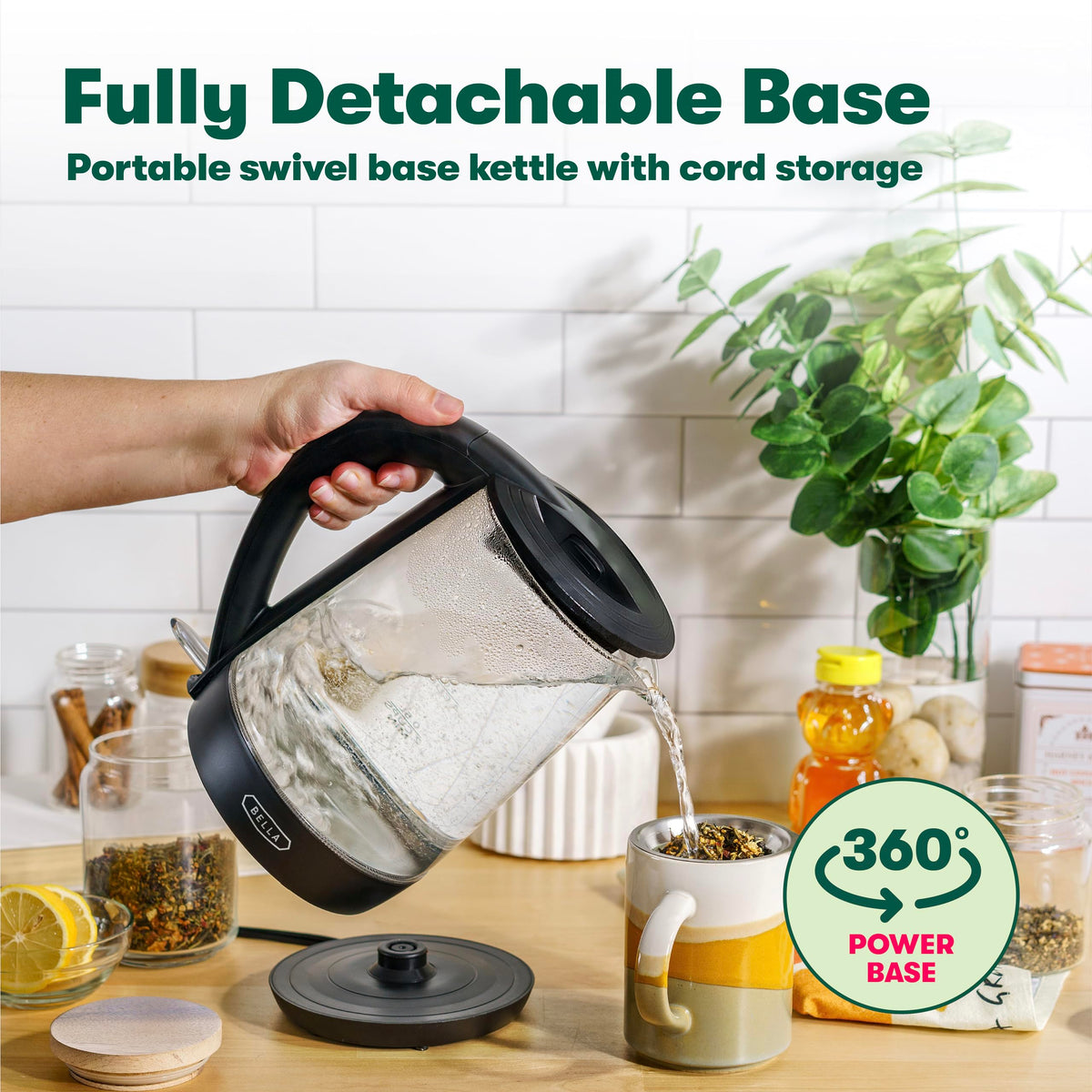 BELLA automatic shut-off feature enhances safety while boiling