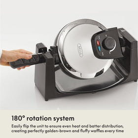 BELLA Classic rotating waffle maker vertical storage saves counter space