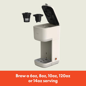 BELLA coffee pod adapter installed for versatile brewing