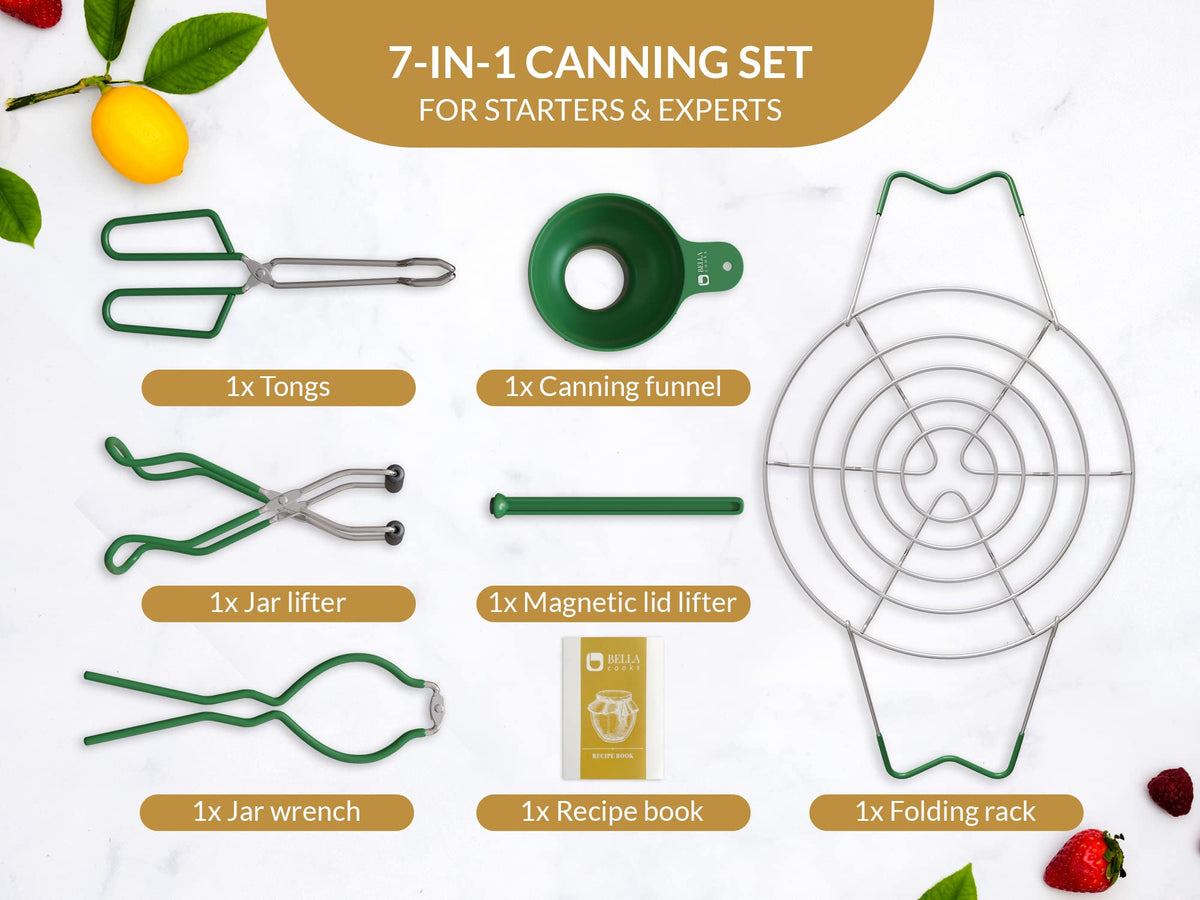 Bella Cooks jar lifter provides safe, precise transfers.