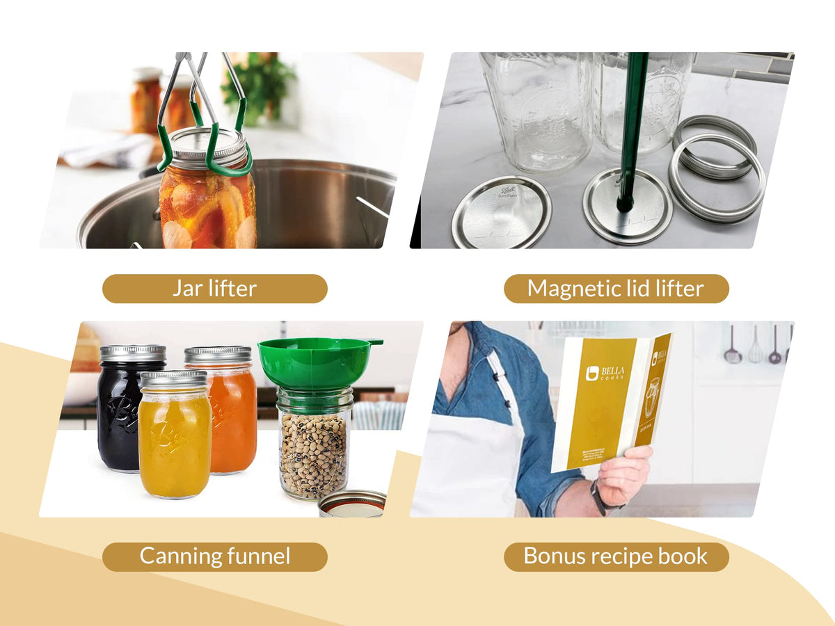Bella Cooks lid lifter enables easy lid placement.