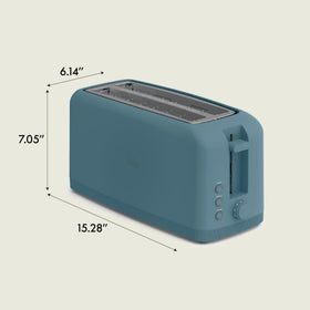 BELLA anti-jam design keeps toast moving smoothly during busy mornings.
