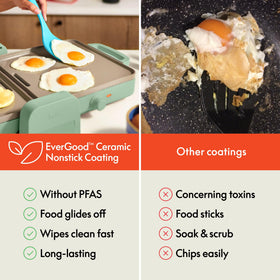 Bella dual temp zones reach up to 400°F for versatile meals