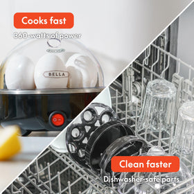 BELLA egg cooker clear lid to monitor progress