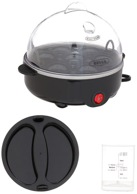 BELLA egg cooker power switch and indicator light shows readiness