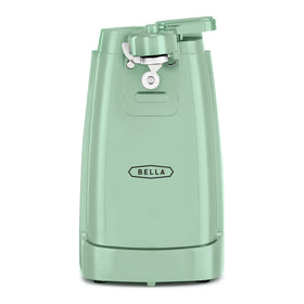 BELLA electric can opener in Sage with auto-turn for smooth lid removal