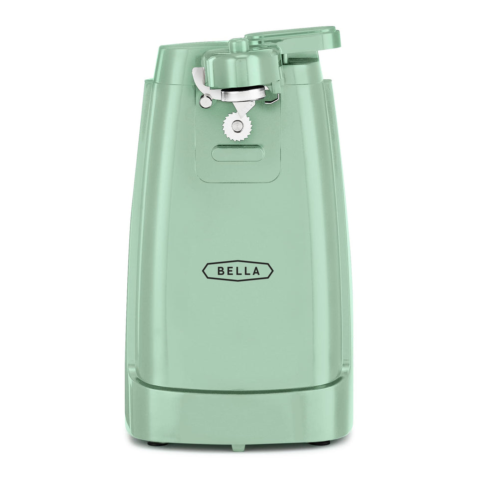 BELLA electric can opener in Sage with auto-turn for smooth lid removal