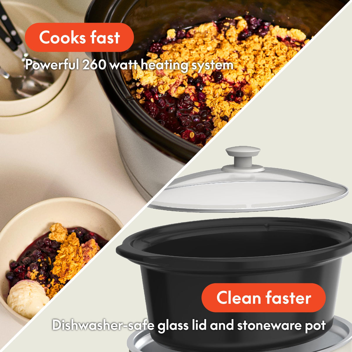 Bella EverGood ceramic nonstick coating helps food release cleanly