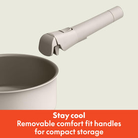 BELLA EverGood ceramic nonstick coating for quick food release.