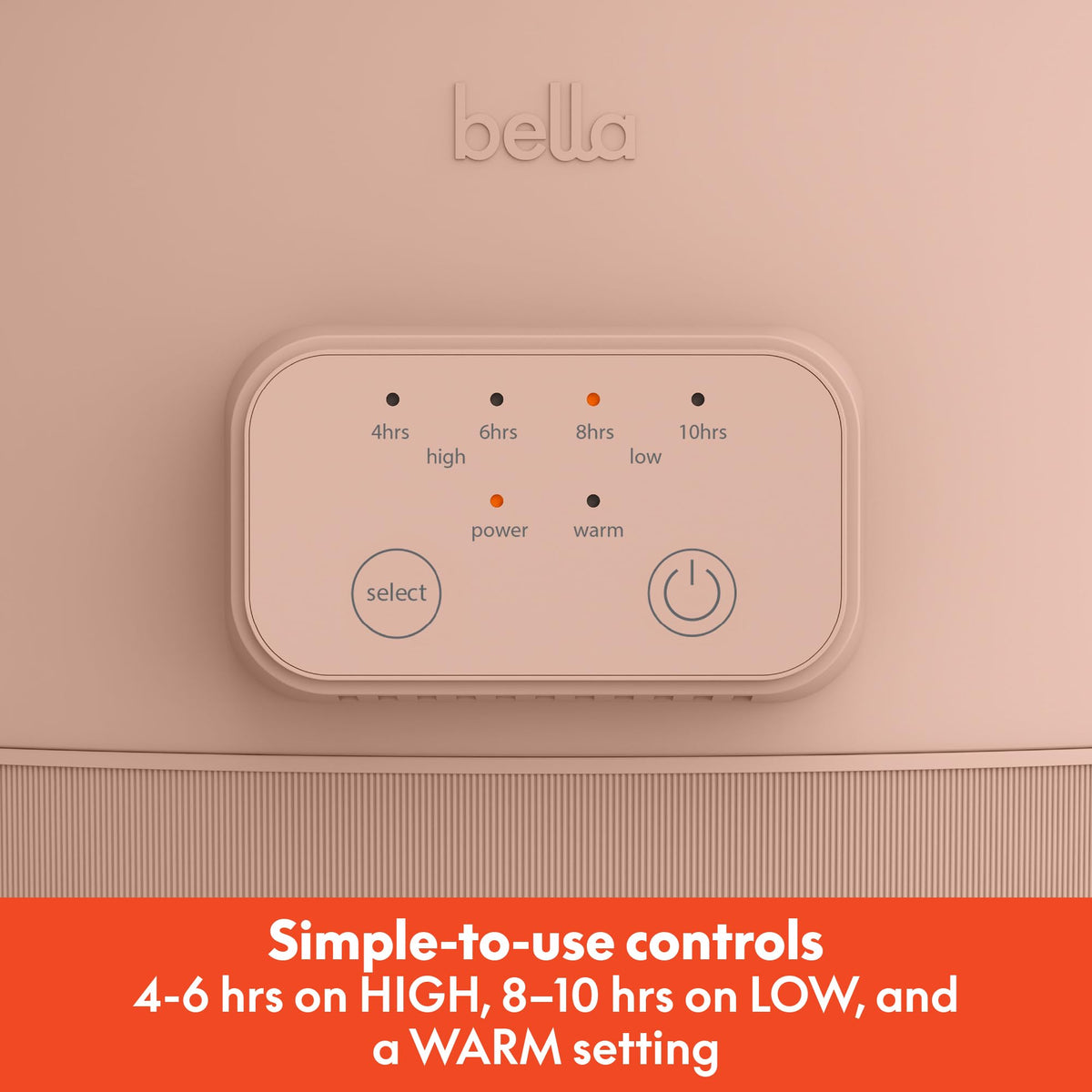 BELLA ceramic nonstick coating ensures easy release and quick cleanup.