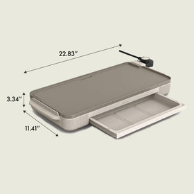 Bella flat top surface designed for even heating and browning