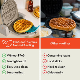 BELLA EverGood ceramic nonstick coating close-up for easy release and quick cleaning.